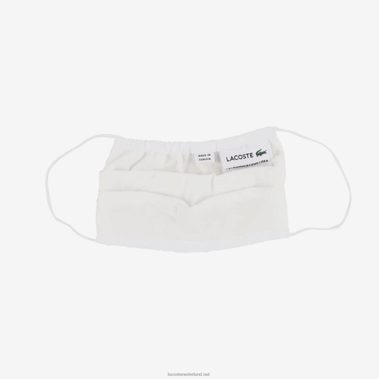 Lacoste pak van 3 gezichtsbeschermingsmaskers van katoen 0828H3280 marineblauw rood wit db3 kinderen