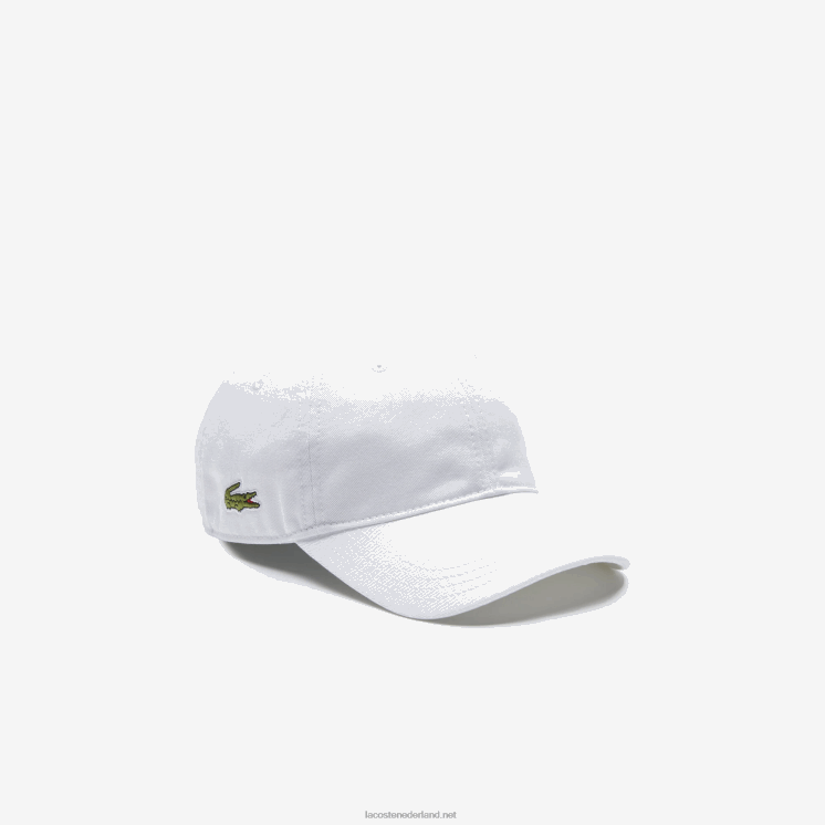 Lacoste stevige gabardine dop 0828H2277 wit 001 kinderen