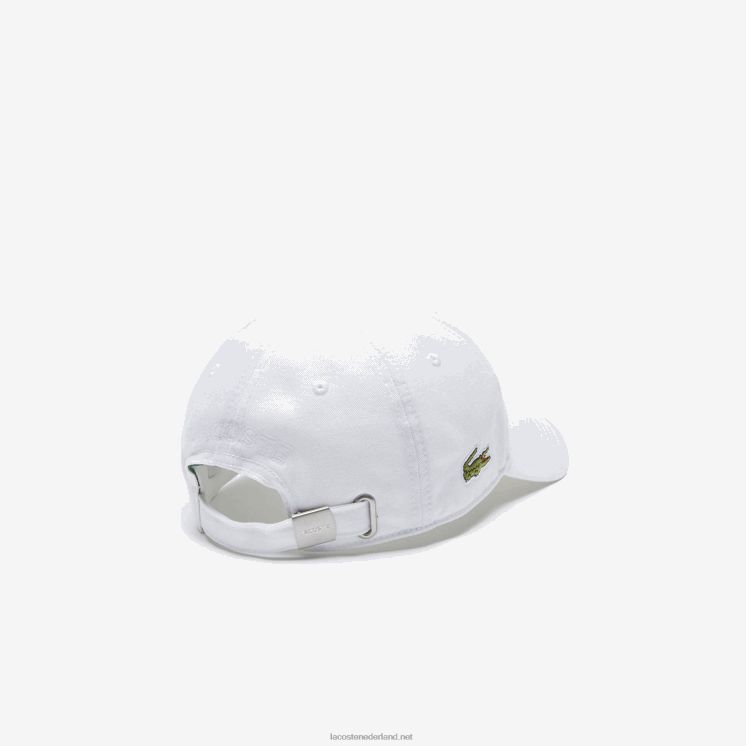 Lacoste stevige gabardine dop 0828H2277 wit 001 kinderen