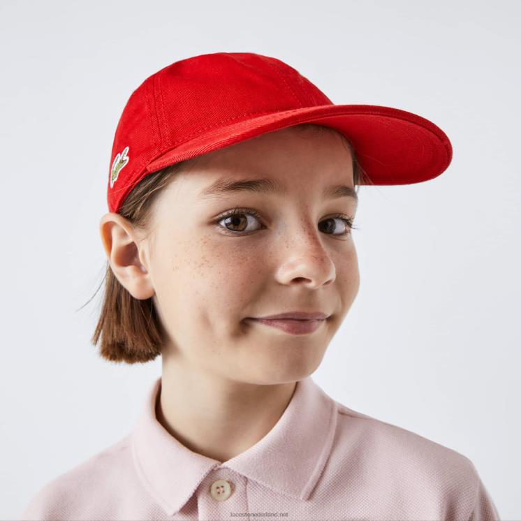 Lacoste stevige gabardine dop 0828H2279 rood 240 kinderen