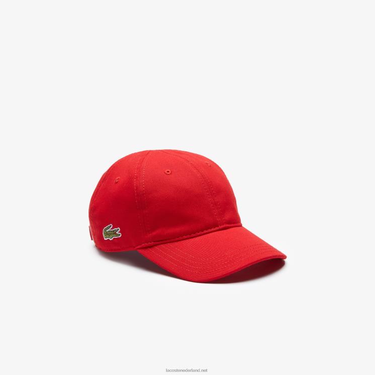 Lacoste stevige gabardine dop 0828H2279 rood 240 kinderen