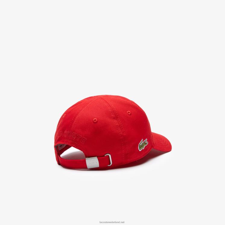 Lacoste stevige gabardine dop 0828H2279 rood 240 kinderen
