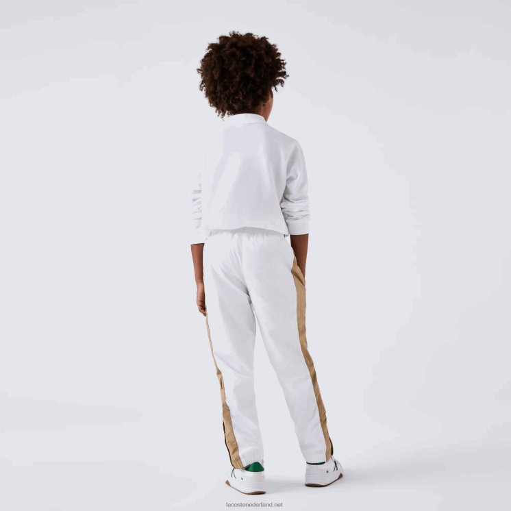 Lacoste Petit piqué polo met normale pasvorm 0828H2944 wit 001 kinderen