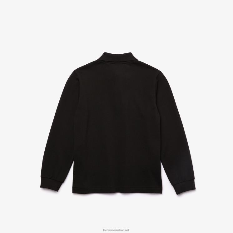 Lacoste Petit piqué polo met normale pasvorm 0828H2945 zwart 031 kinderen