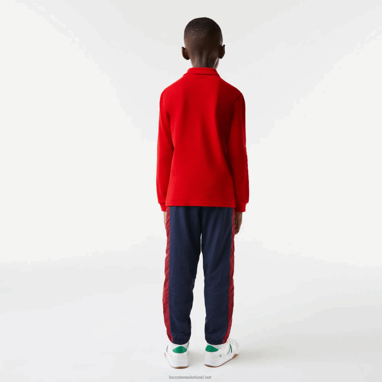 Lacoste Petit piqué polo met normale pasvorm 0828H2952 rood 240 kinderen