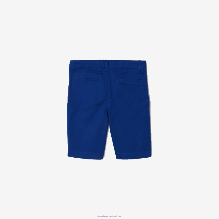 Lacoste bermuda's van stretchkatoen 0828H3301 blauwe bdm jongens