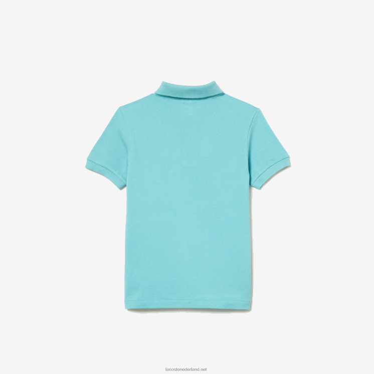 Lacoste Petit piqué polo met normale pasvorm 0828H2999 turkoois bijv kinderen