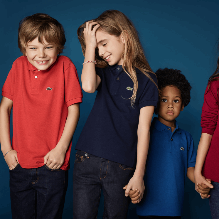 Lacoste Petit piqué polo met normale pasvorm 0828H3000 wit 001 kinderen