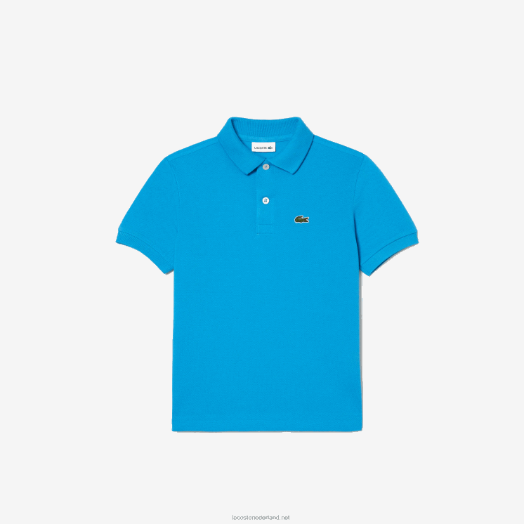 Lacoste Petit piqué polo met normale pasvorm 0828H3010 blauwe zba kinderen
