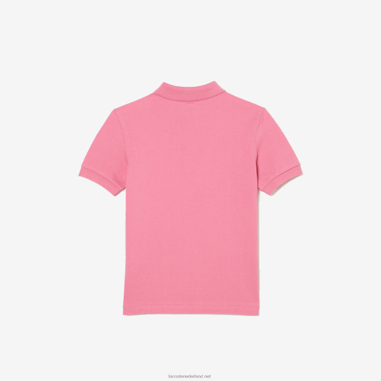Lacoste Petit piqué polo met normale pasvorm 0828H3024 roze 2r3 kinderen