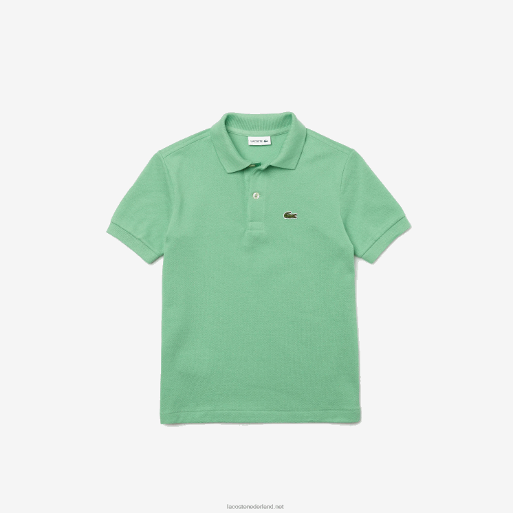 Lacoste Petit piqué polo met normale pasvorm 0828H3124 groen ttf kinderen
