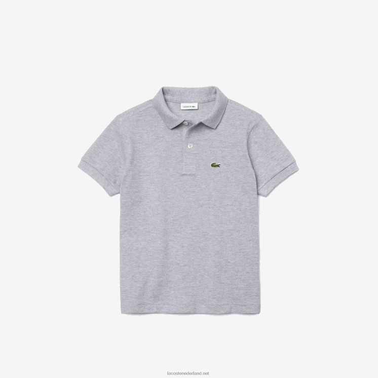 Lacoste Petit piqué polo met normale pasvorm 0828H3126 grijze chine ca kinderen