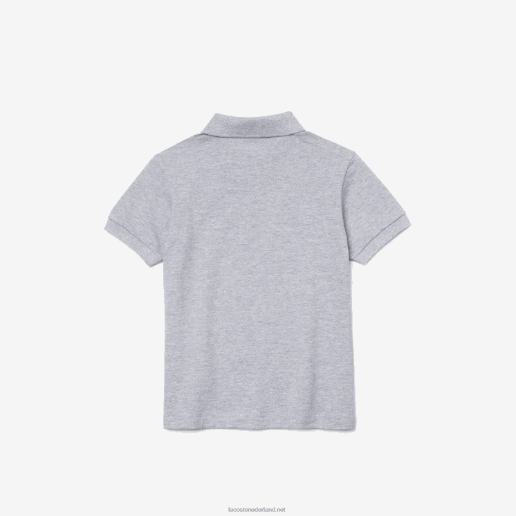 Lacoste Petit piqué polo met normale pasvorm 0828H3126 grijze chine ca kinderen