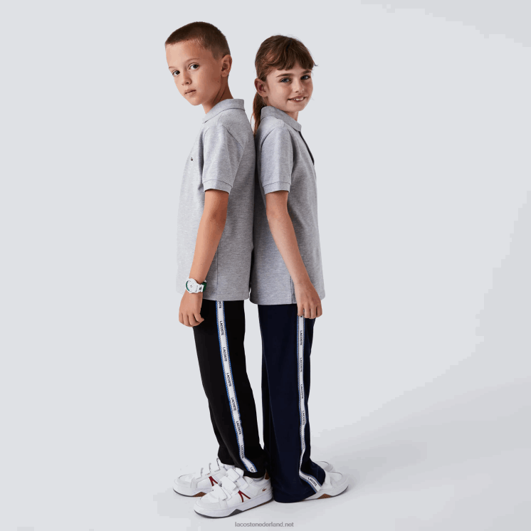 Lacoste Petit piqué polo met normale pasvorm 0828H3126 grijze chine ca kinderen