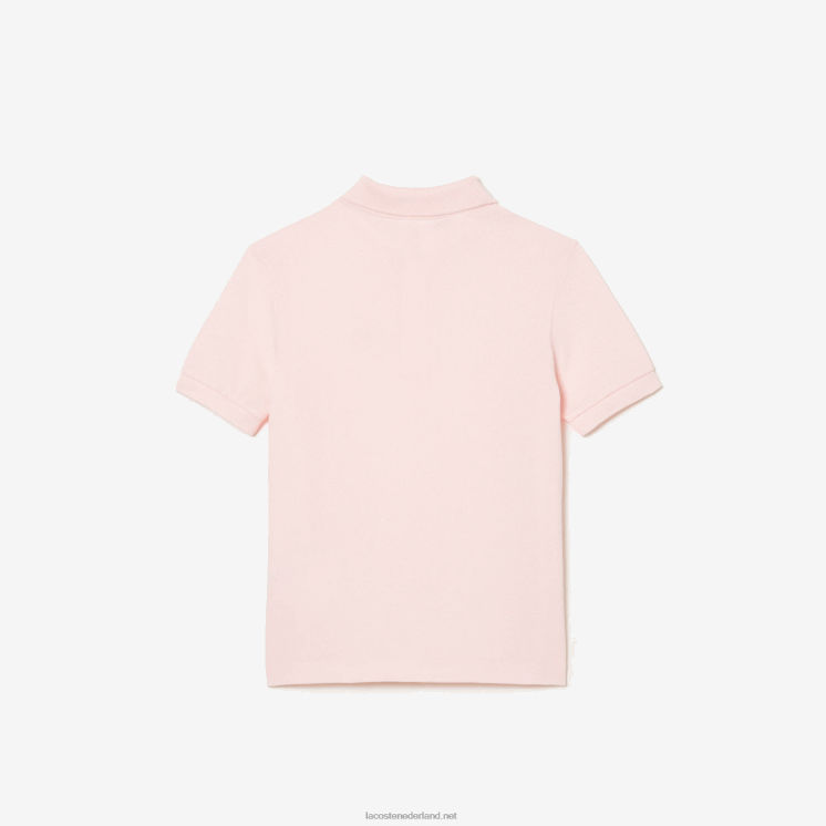 Lacoste Petit piqué polo met normale pasvorm 0828H3137 lichtroze t03 kinderen