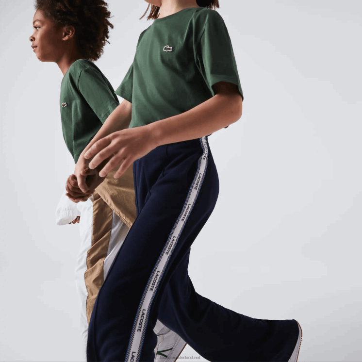 Lacoste T-shirt van katoenen jersey met ronde hals 0828H3149 groen 5hx kinderen