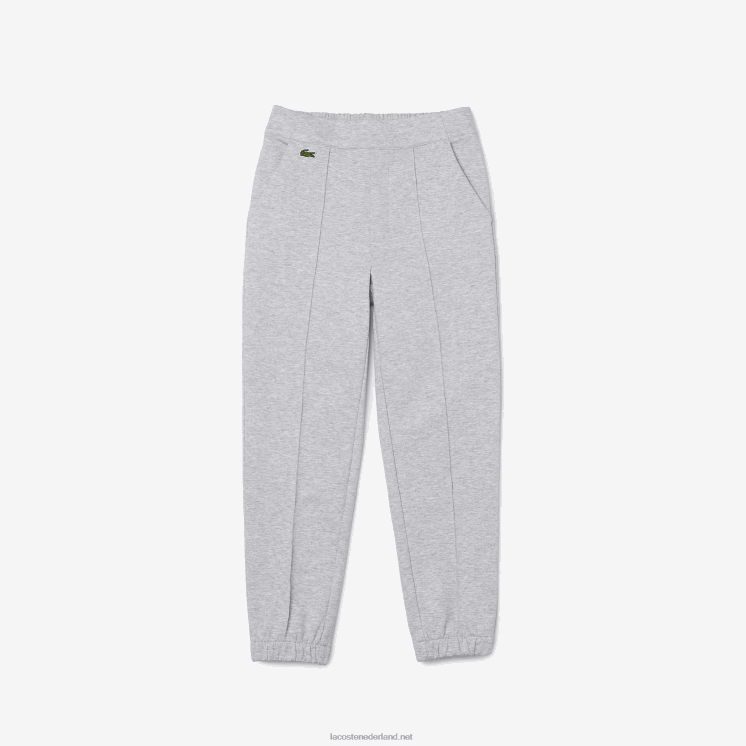 Lacoste chino van stretchkatoen met elastische taille 0828H3275 grijze chine ca jongens