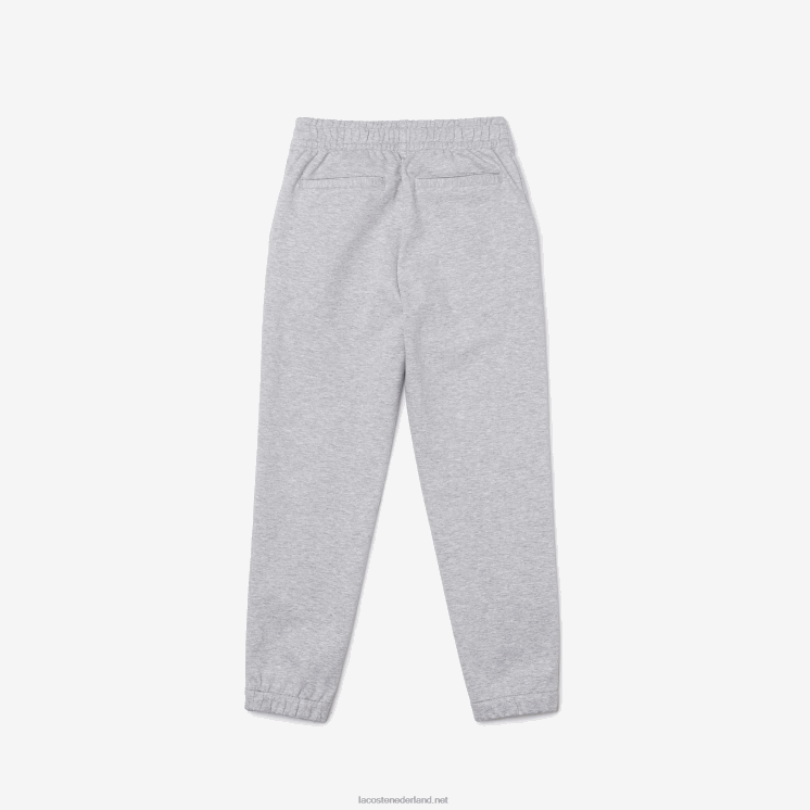 Lacoste chino van stretchkatoen met elastische taille 0828H3275 grijze chine ca jongens