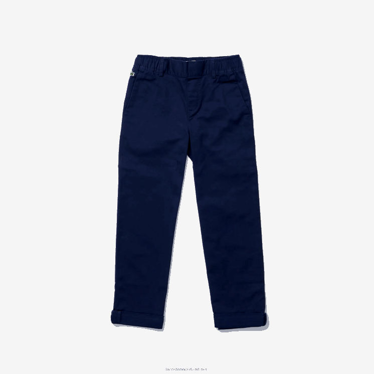 Lacoste comfortabele lichtgewicht katoenen broek 0828H3296 marineblauw 166 jongens