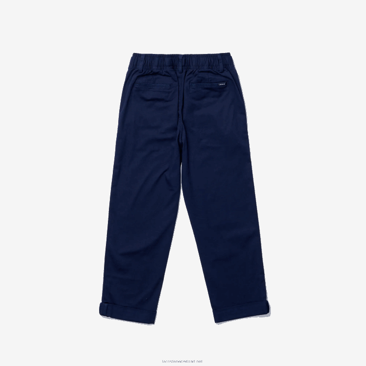 Lacoste comfortabele lichtgewicht katoenen broek 0828H3296 marineblauw 166 jongens