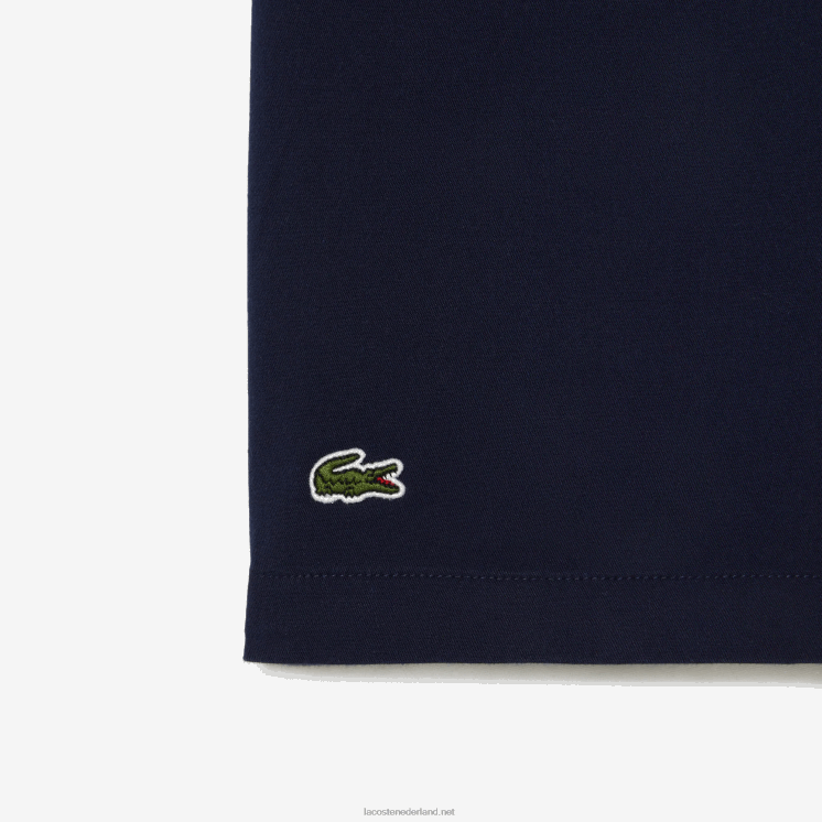 Lacoste lichtgewicht katoenen gabardine bermudashort 0828H3106 marineblauw 166 jongens