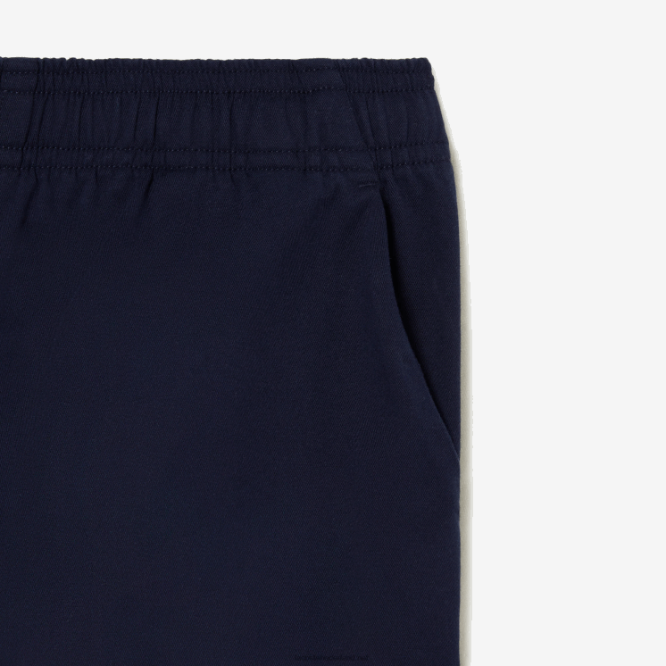Lacoste lichtgewicht katoenen gabardine bermudashort 0828H3106 marineblauw 166 jongens