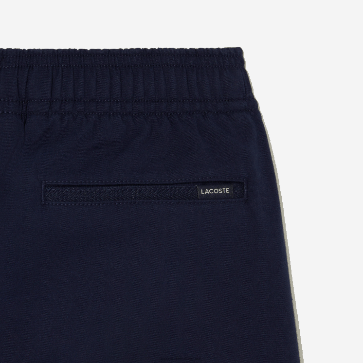 Lacoste lichtgewicht katoenen gabardine bermudashort 0828H3106 marineblauw 166 jongens