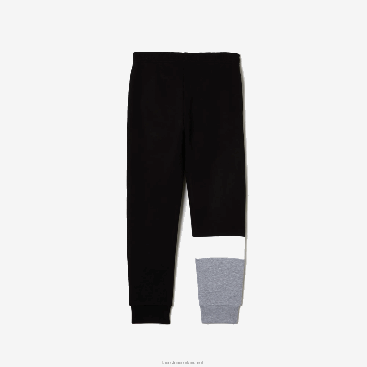 Lacoste merk trainingsbroek 0828H3214 zwart wit grijs chine nua kinderen