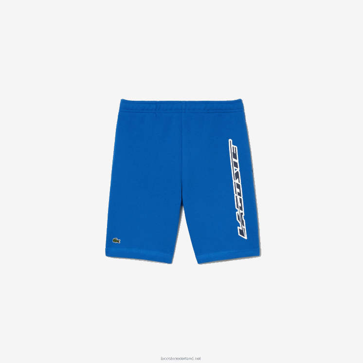 Lacoste shorts van biologisch katoen met contrasterende branding 0828H3087 blauwe kxb jongens