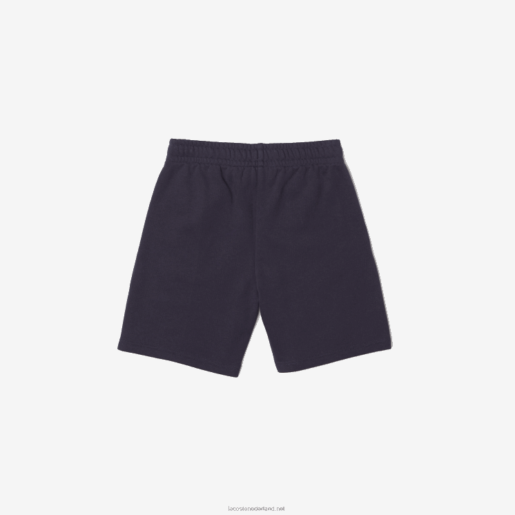 Lacoste shorts van biologisch katoen met contrasterende branding 0828H3088 blauwe kxe jongens