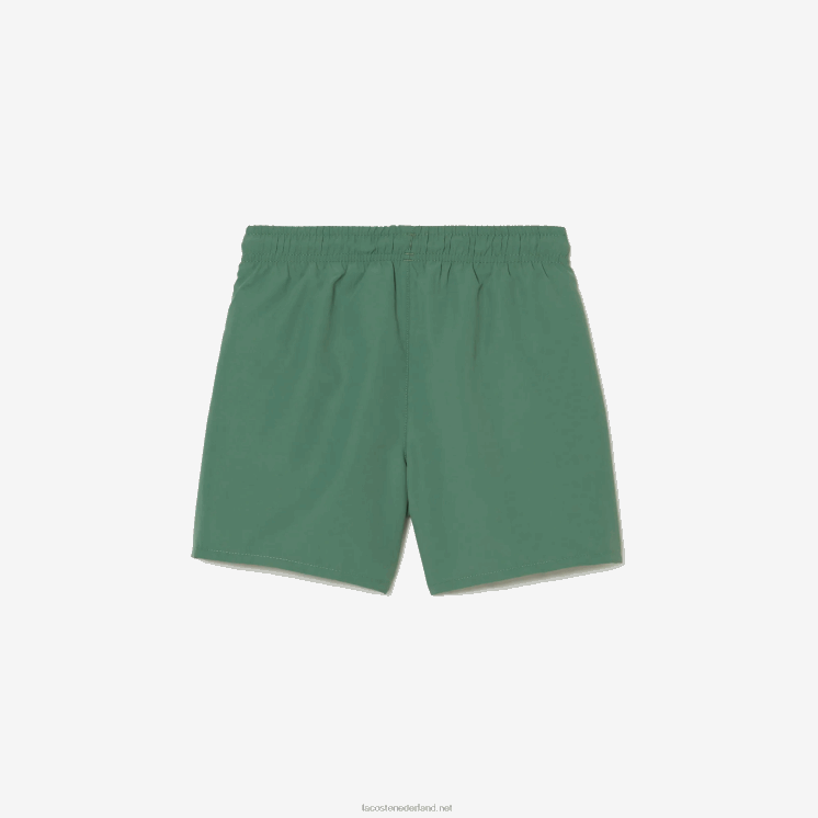 Lacoste sneldrogende stevige zwemshort 0828H3105 kaki groen wij jongens