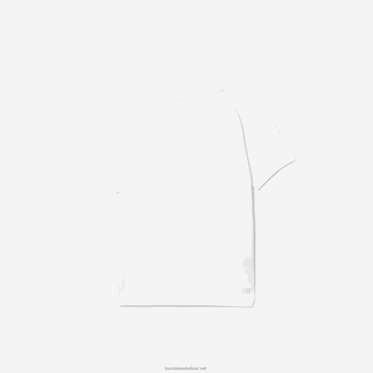 Lacoste sport T-shirt van ademende katoenmix 0828H3027 wit 001 jongens