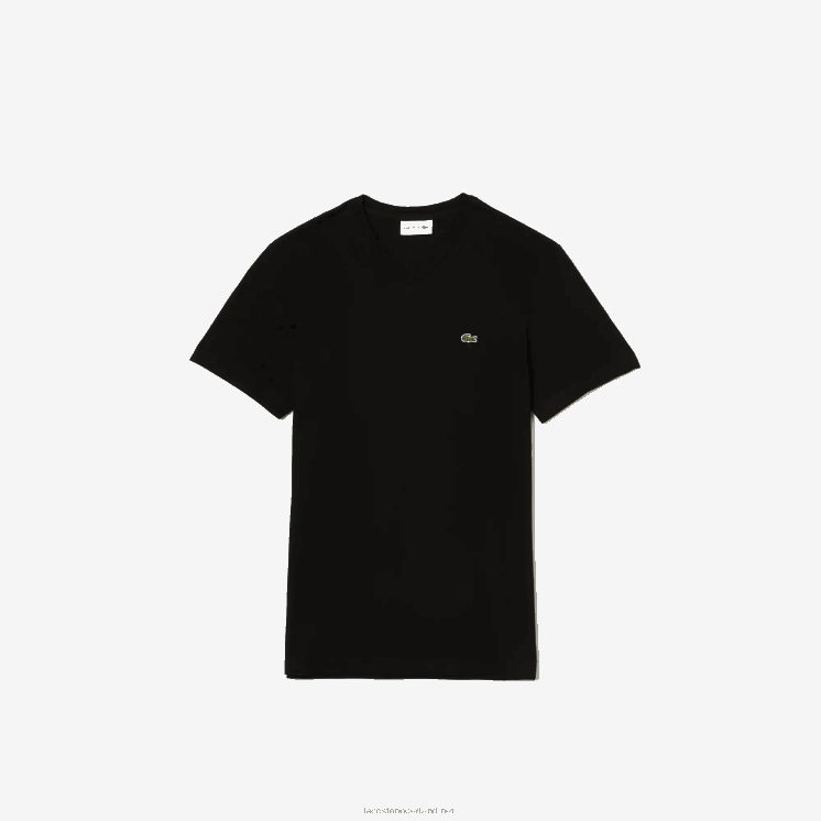 Lacoste sport T-shirt van ademende katoenmix 0828H3028 zwart 031 jongens