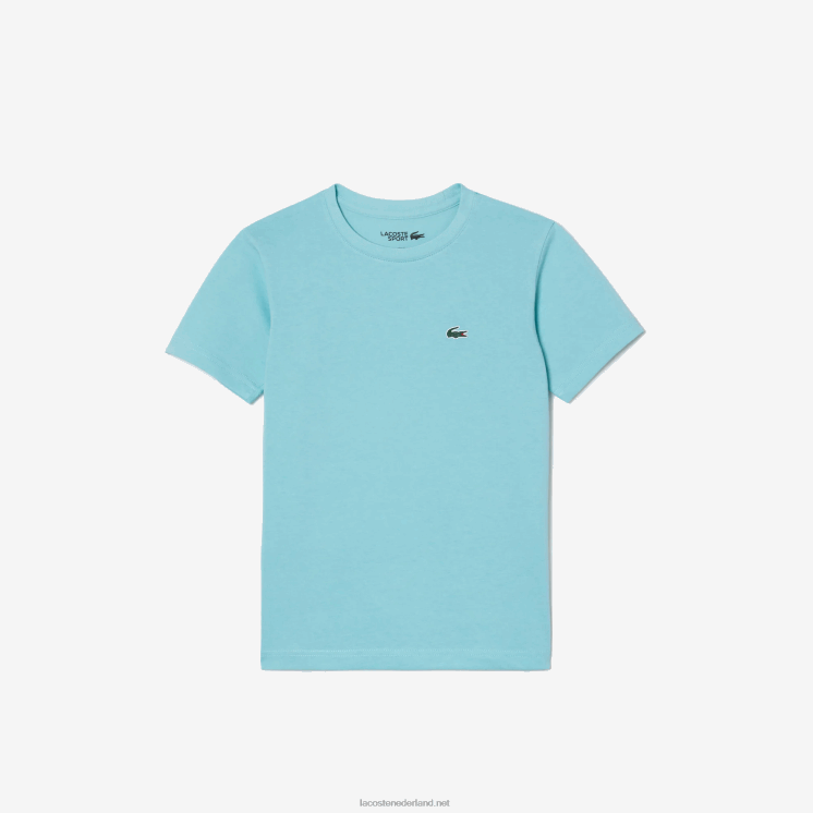 Lacoste sport T-shirt van ademende katoenmix 0828H3036 mint lgf jongens