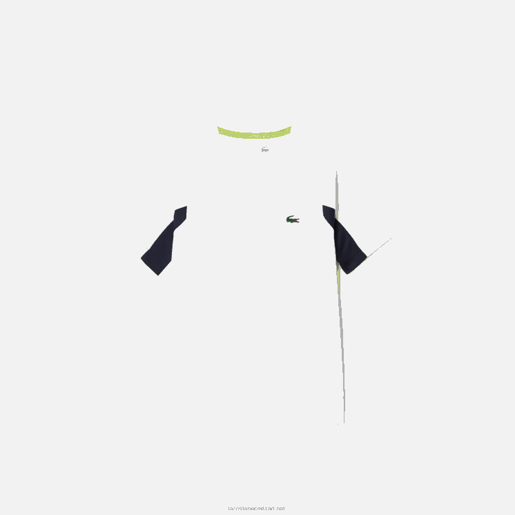 Lacoste sport colorblock tennis t-shirt 0828H3154 wit marineblauw wit y2u kinderen