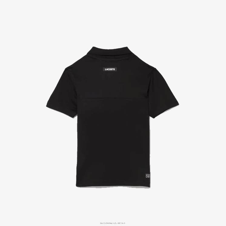 Lacoste sport colorblock tennispolo 0828H3150 zwart blauw wit 7ke kinderen