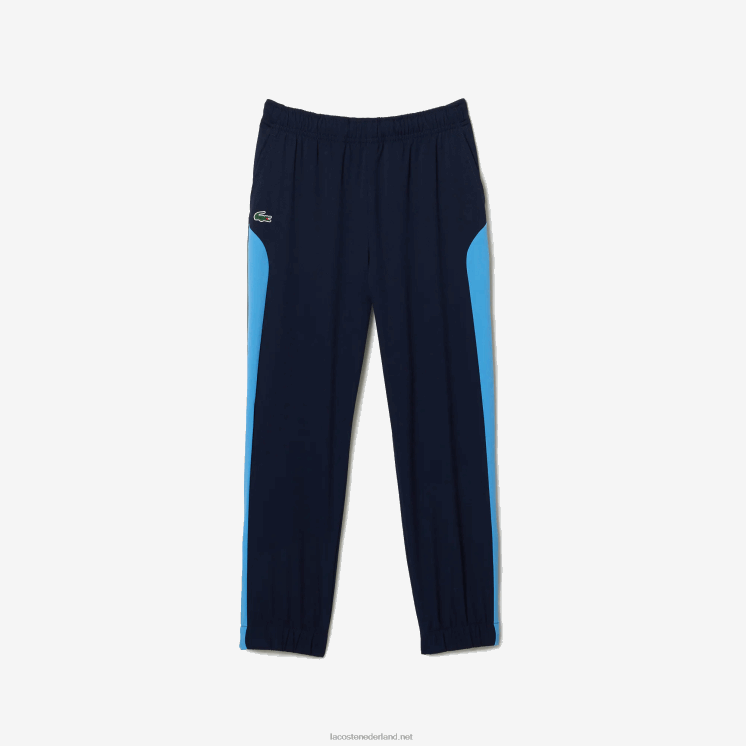 Lacoste sport colorblock tennistrainingspak 0828H3186 marineblauw y25 kinderen