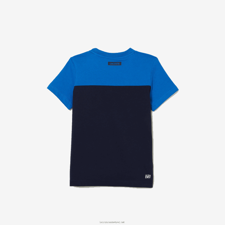 Lacoste sport jersey t-shirt 0828H3147 marineblauw 976 jongens