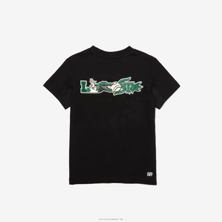 Lacoste sport jersey tennis t-shirt 0828H3170 zwart 031 jongens