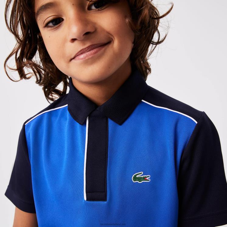 Lacoste sport ultradroge piqué polo 0828H3162 marineblauw 976 jongens