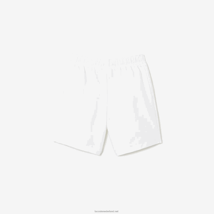 Lacoste sportieve diamanten korte broek 0828H3074 wit 001 kinderen