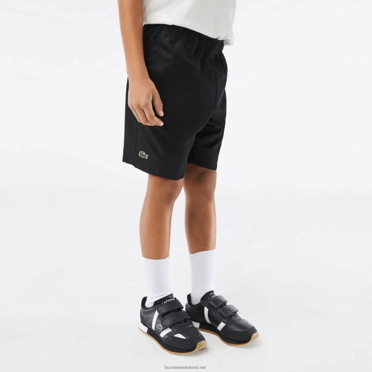 Lacoste sportieve diamanten korte broek 0828H3075 zwart 031 kinderen