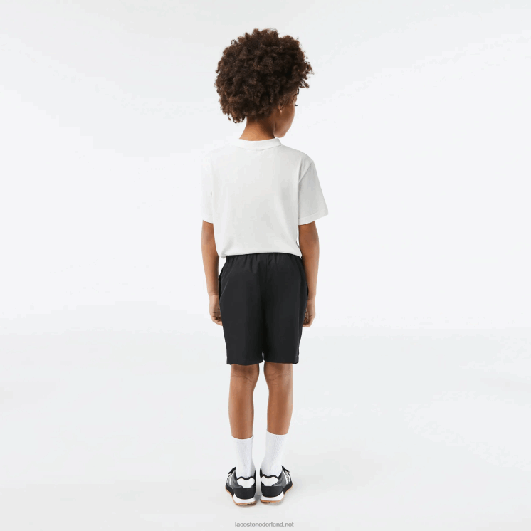 Lacoste sportieve diamanten korte broek 0828H3075 zwart 031 kinderen