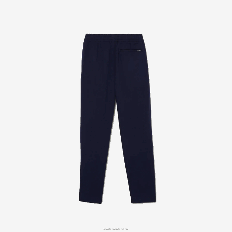 Lacoste stretch katoenen gabardine chino 0828H3269 marineblauw 166 jongens