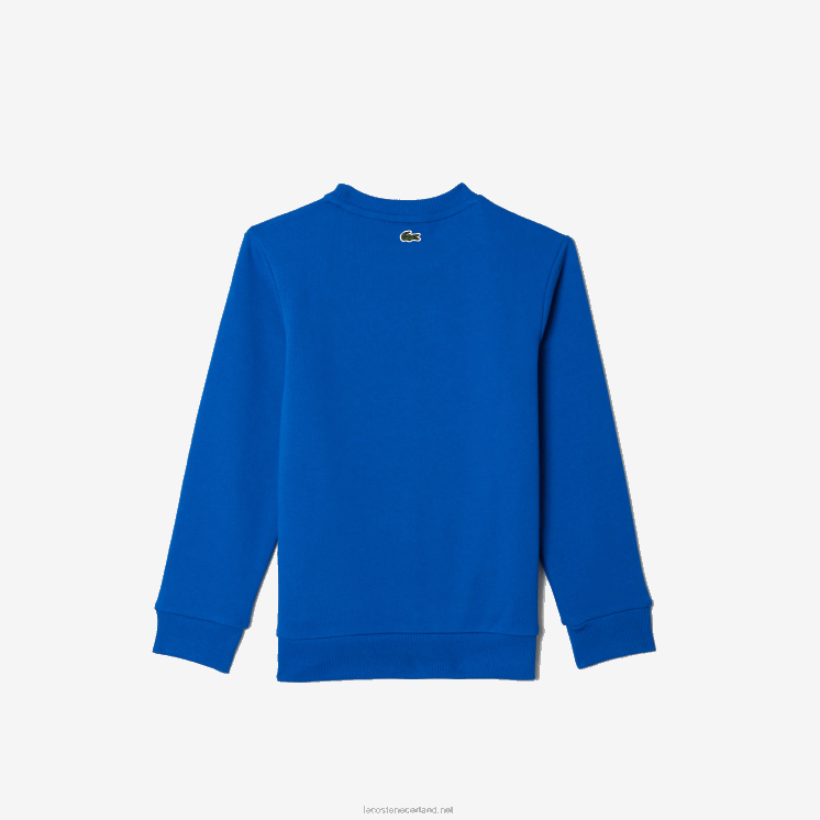 Lacoste sweatshirt met contrasterend colorblock-logo 0828H3241 blauw k1q kinderen