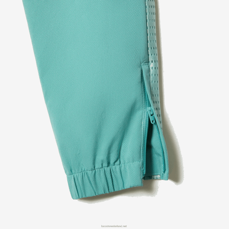 Lacoste tennis joggingbroek met kleurvlakken 0828H3046 lichtgroen wit geel xia jongens