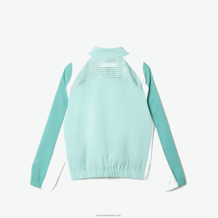 Lacoste tennis joggingbroek met kleurvlakken 0828H3046 lichtgroen wit geel xia jongens