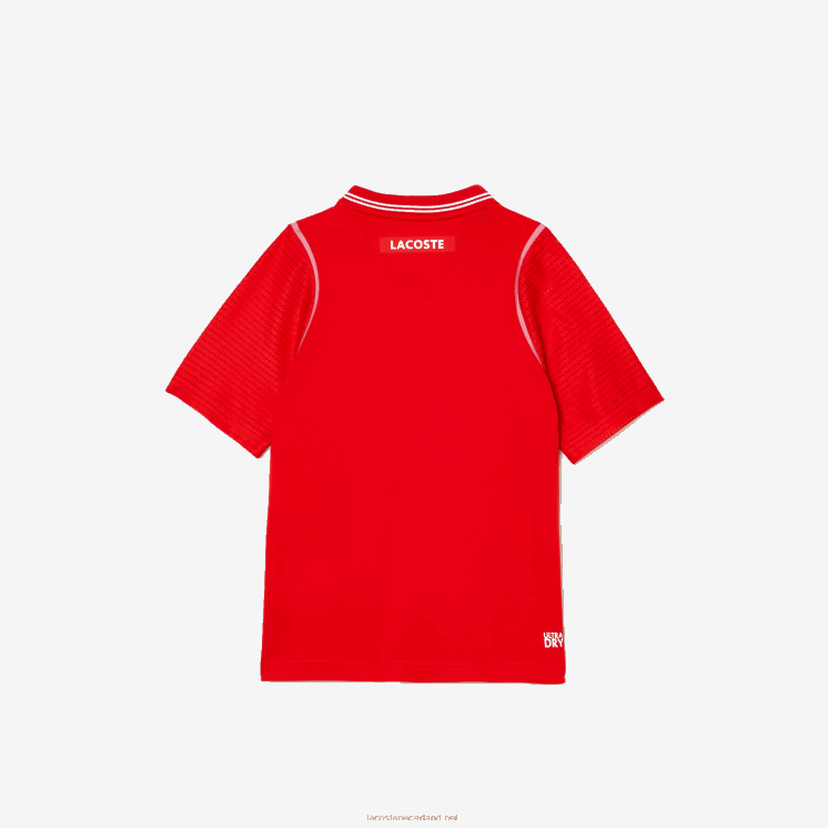 Lacoste tennis x daniil medvedev ultradroge polo 0828H3012 rode s5h jongens