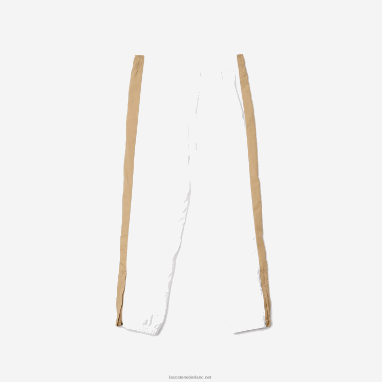Lacoste trainingsbroek met contrasterende band 0828H3224 witbeige wn5 kinderen
