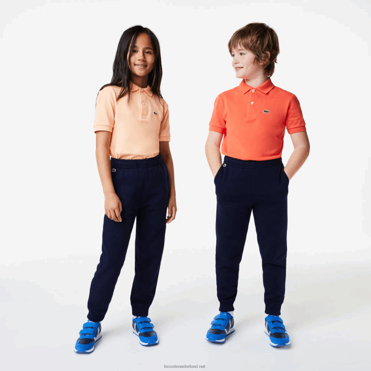 Lacoste trainingsbroek met kleurvlakken 0828H3197 marineblauw 166 kinderen